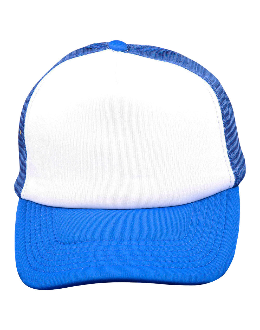 Contrast Trucker Cap - White/Royal - Front