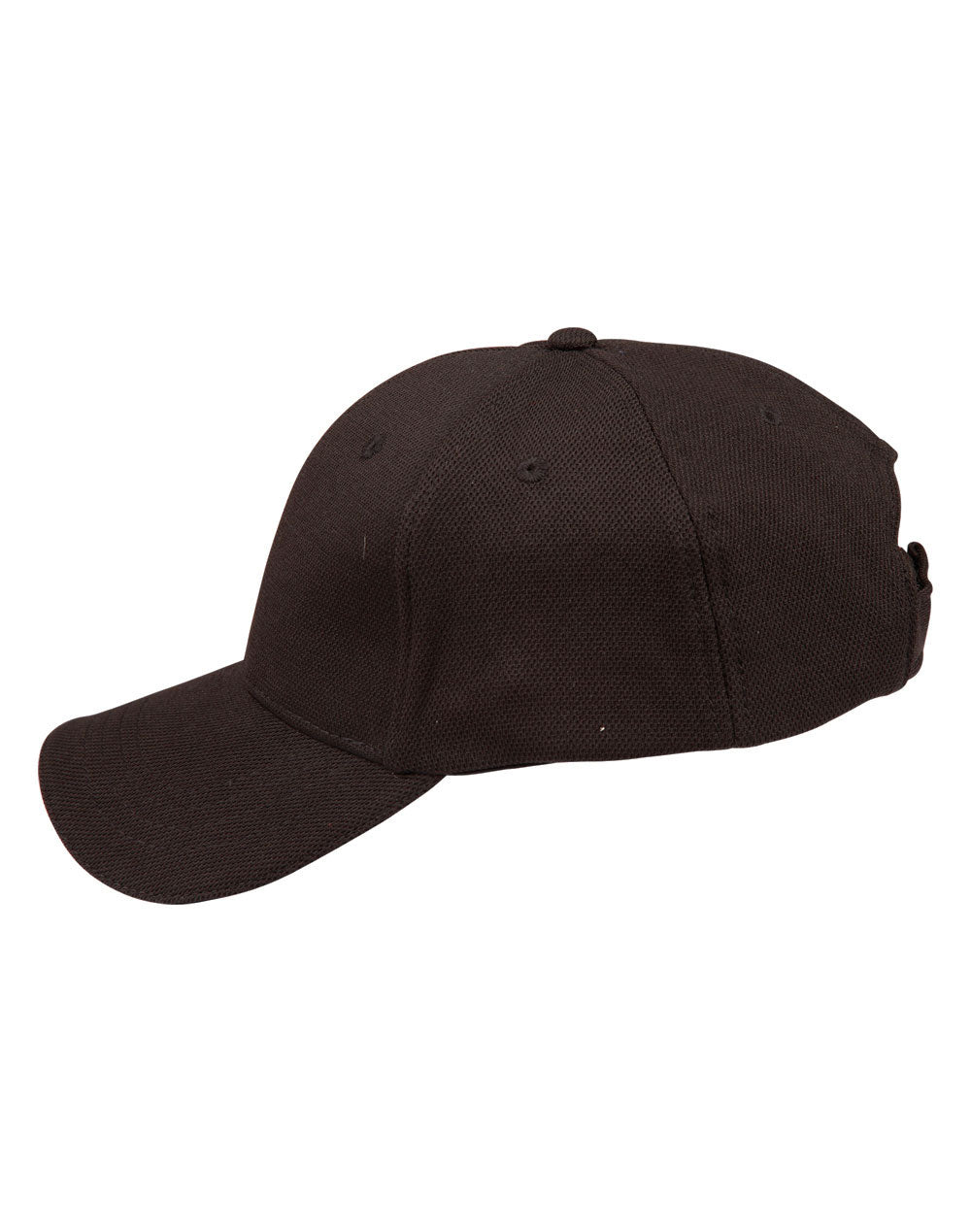 Pique Mesh With Contrast Sandwich - Black/Red - View