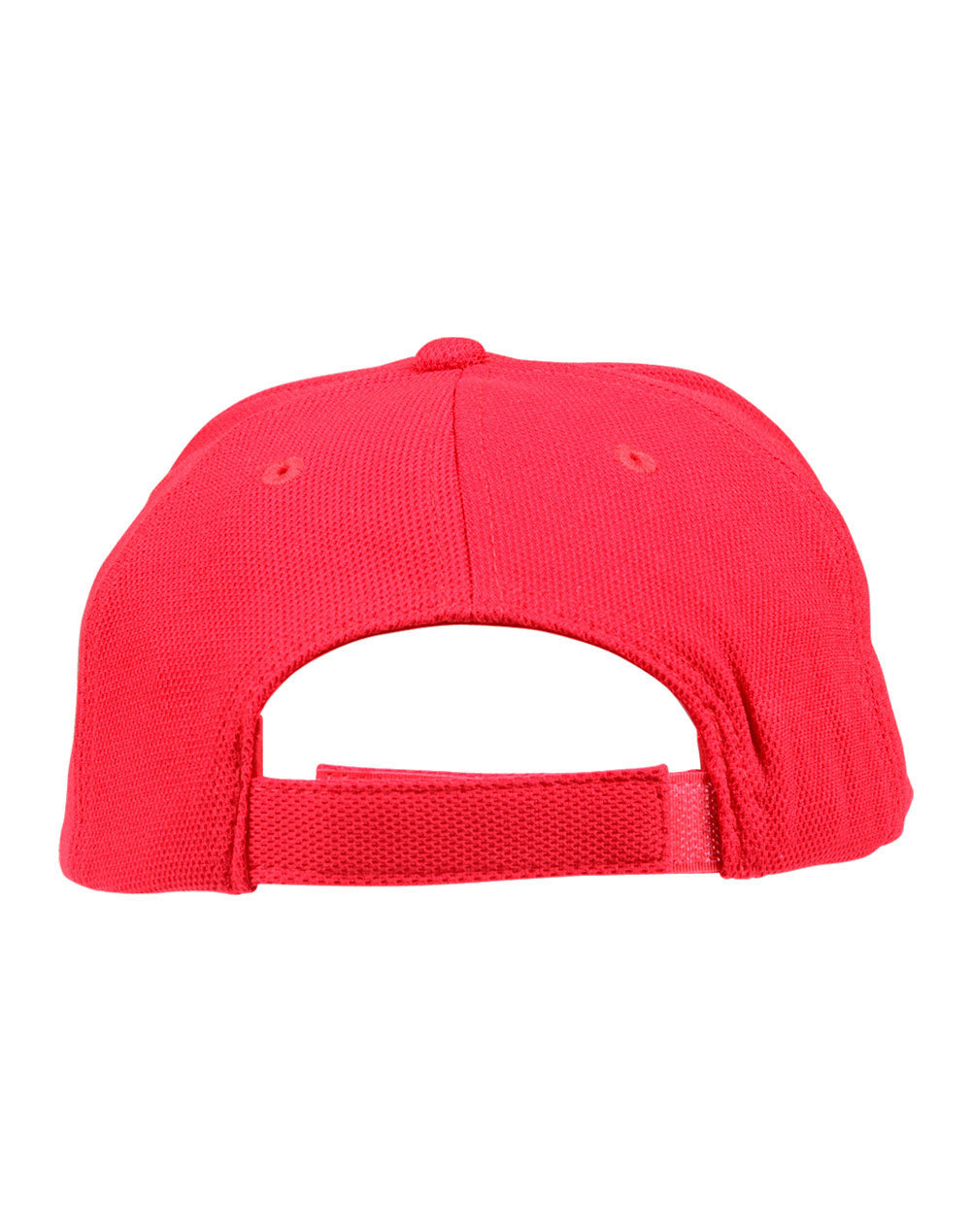Pique Mesh With Contrast Sandwich - Red/White - Back
