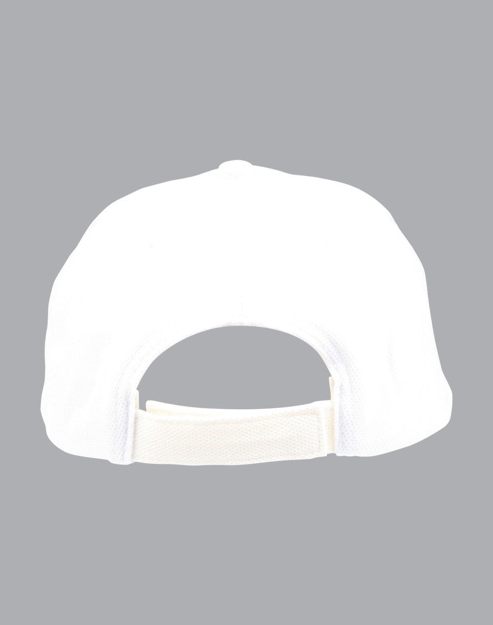 Pique Mesh With Contrast Sandwich - White/Navy - Back