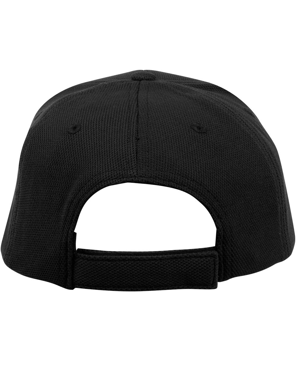 Pique Mesh Cap - Black - Back