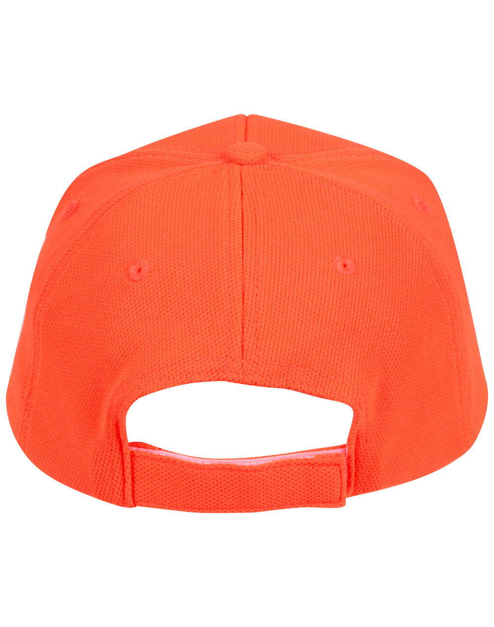 Pique Mesh Cap - Fluoro Orange - Back