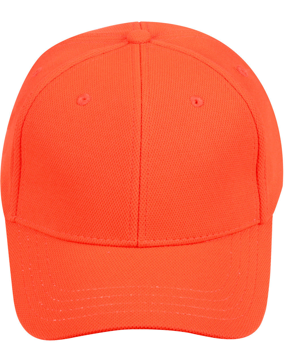 Pique Mesh Cap - Fluoro Orange - Front