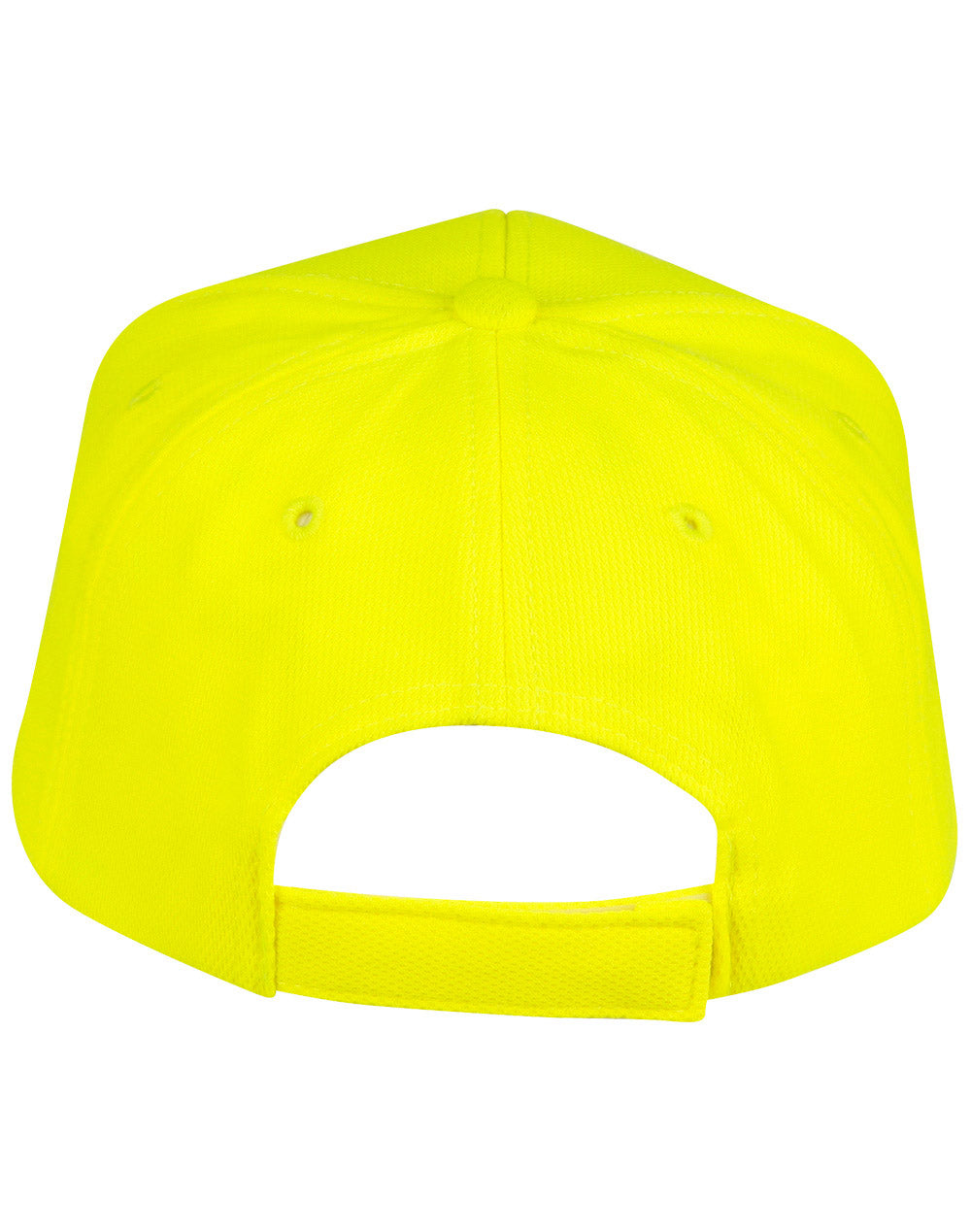 Pique Mesh Cap - Fluoro Yellow - Back