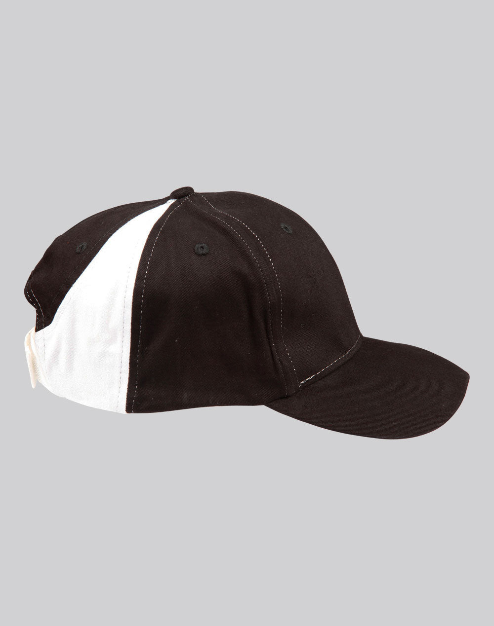 Peak & Crown Contrast Cap - Black/White - View
