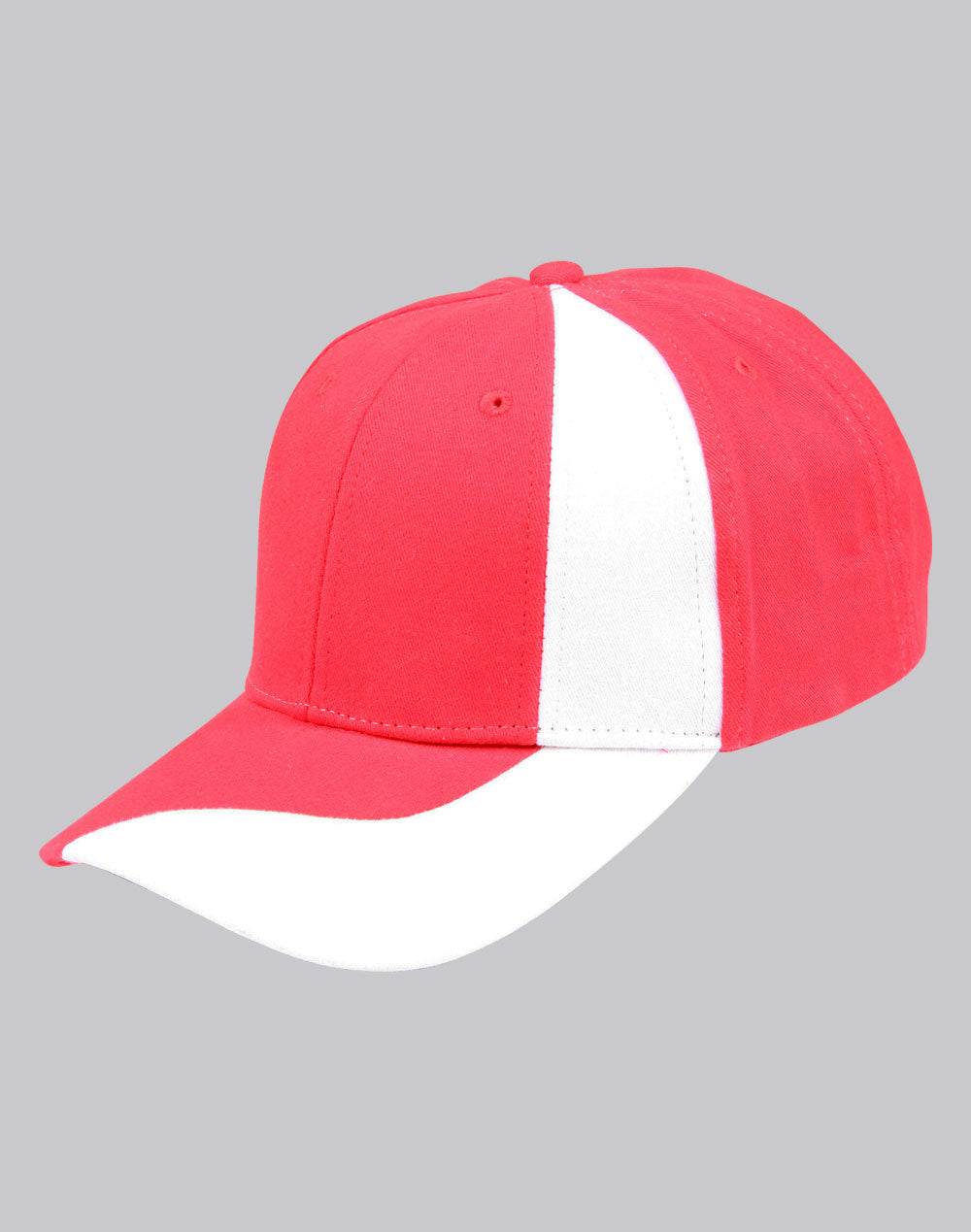 Peak & Crown Contrast Cap - Red/White - View