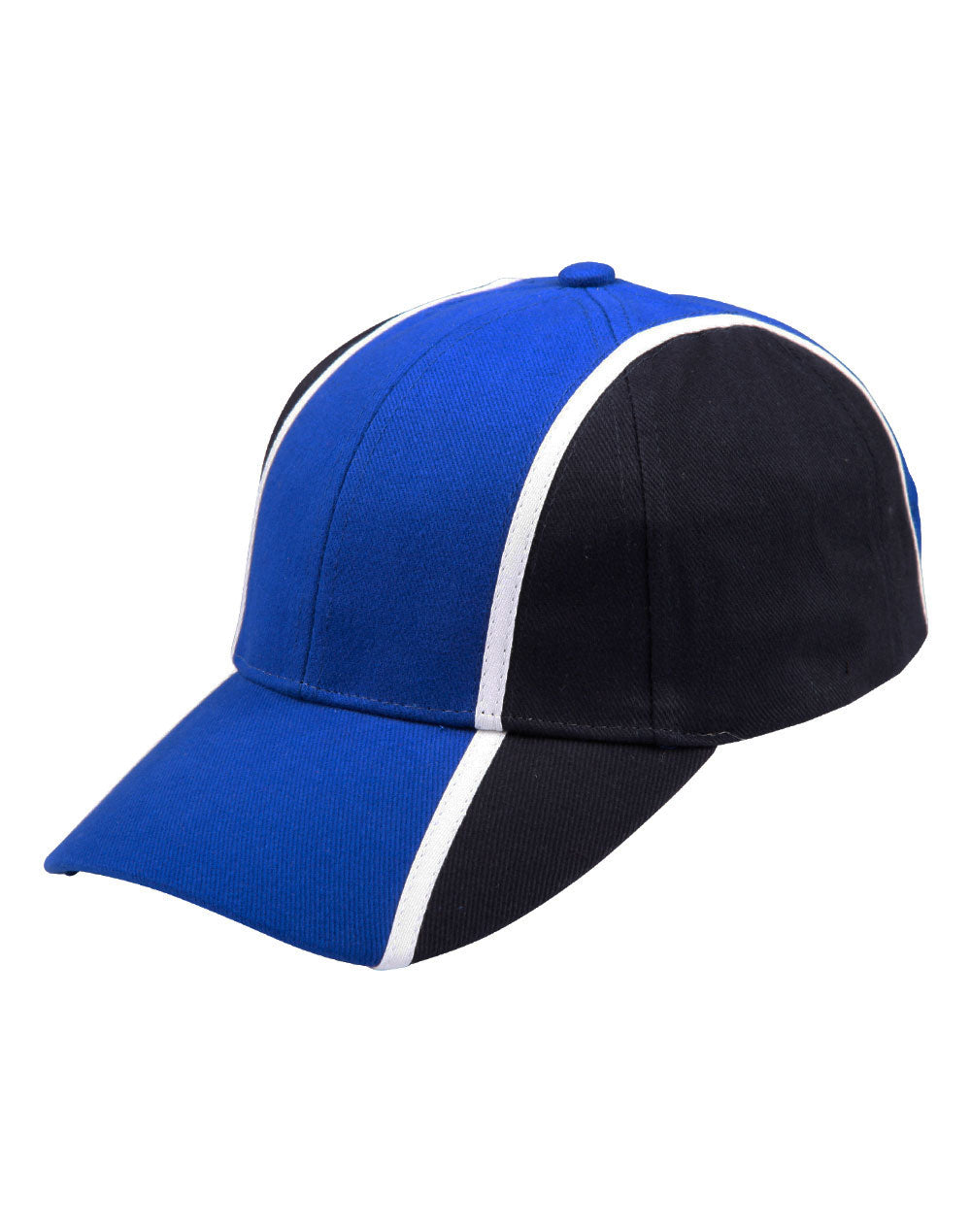 Tri-Colour Cap - Royal/White/Navy - View
