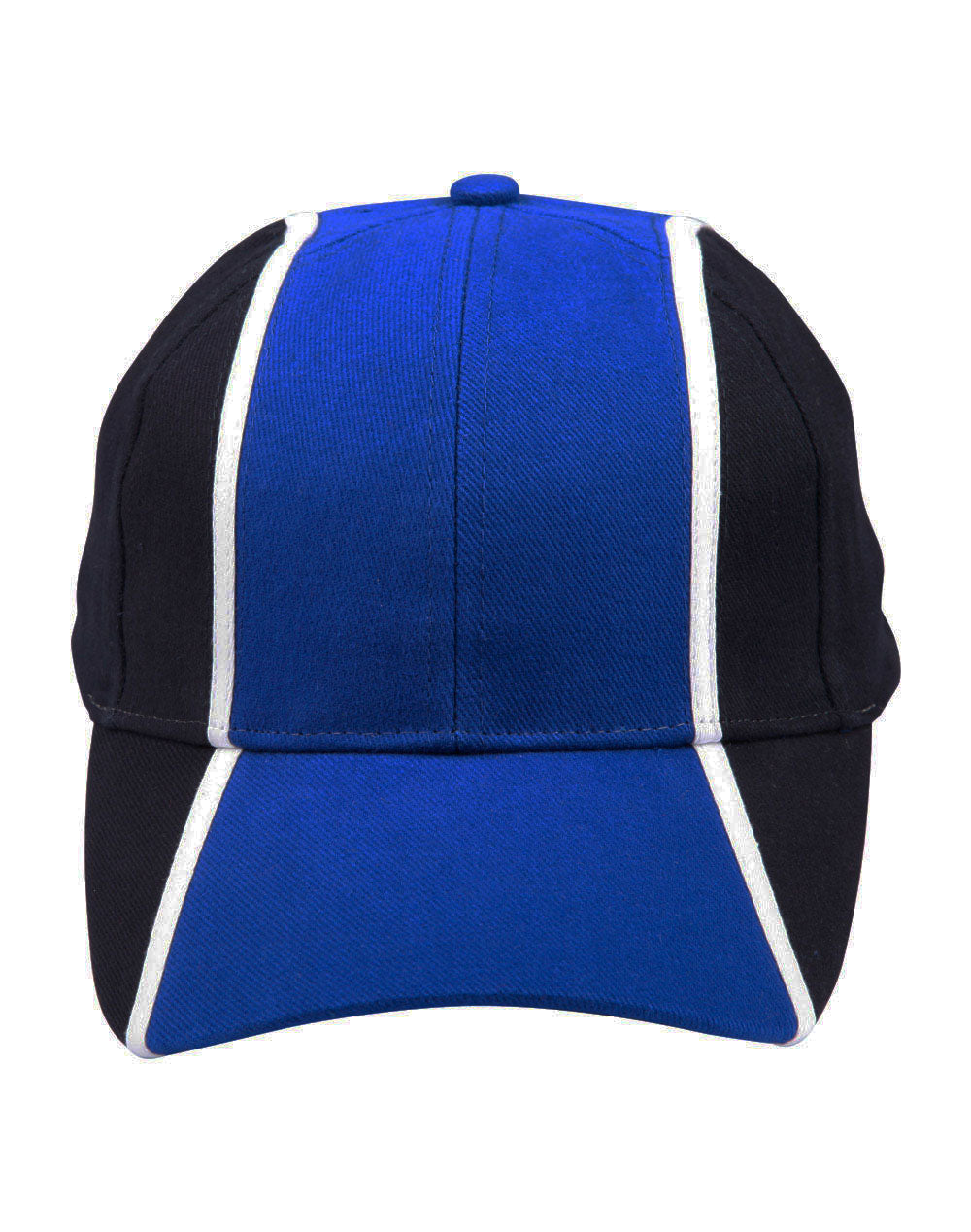 Tri-Colour Cap - Royal/White/Navy - Front