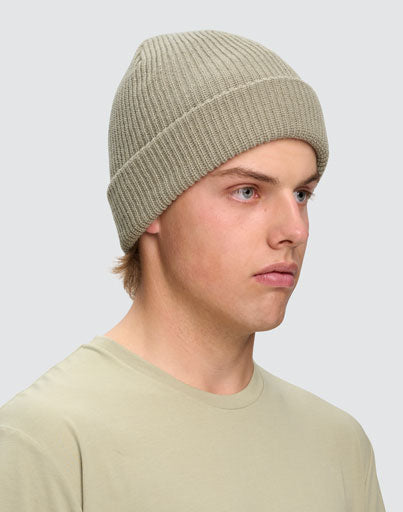Roll Up Cable Knit Snug Beanie - view