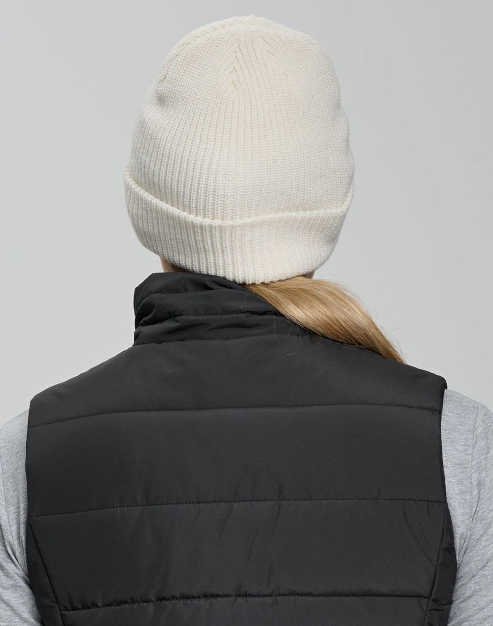Roll Up Cable Knit Snug Beanie - view