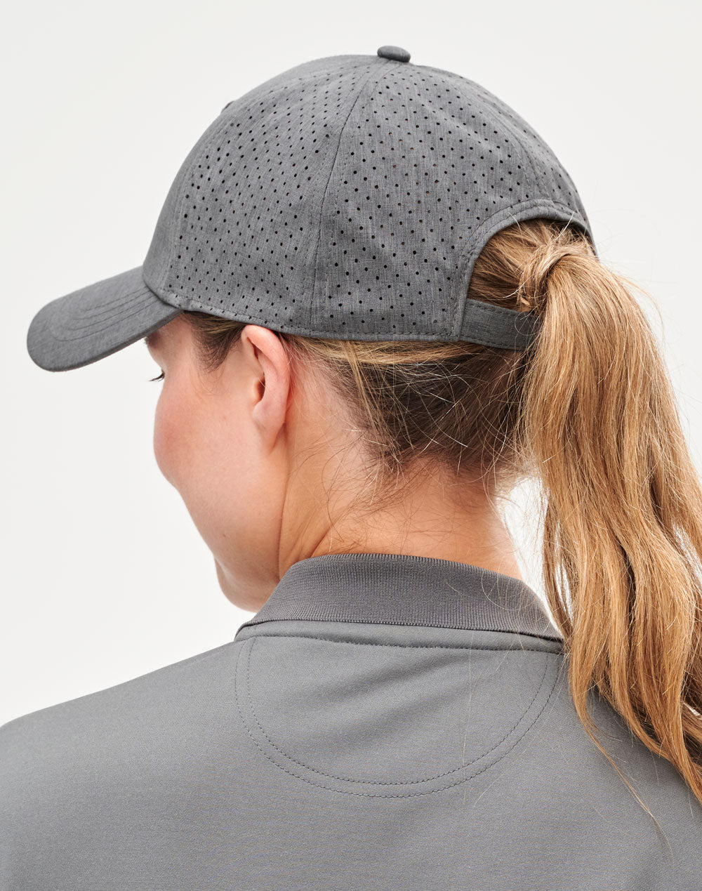 Four Way Stretch Laser Cut Runner’s Cap - Back