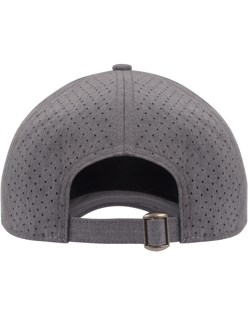 Four Way Stretch Laser Cut Runner’s Cap - Marl Charcoal - Back