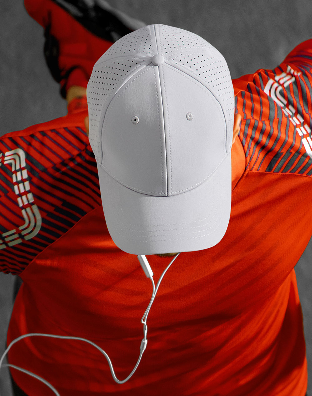 Four Way Stretch Laser Cut Runner’s Cap - view