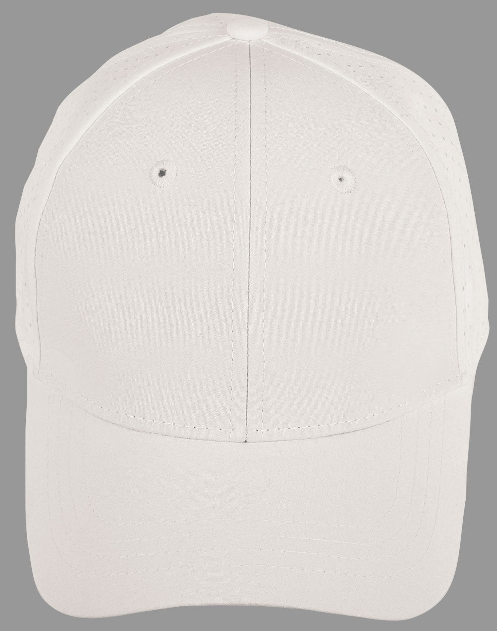 Four Way Stretch Laser Cut Runner’s Cap - White - Front