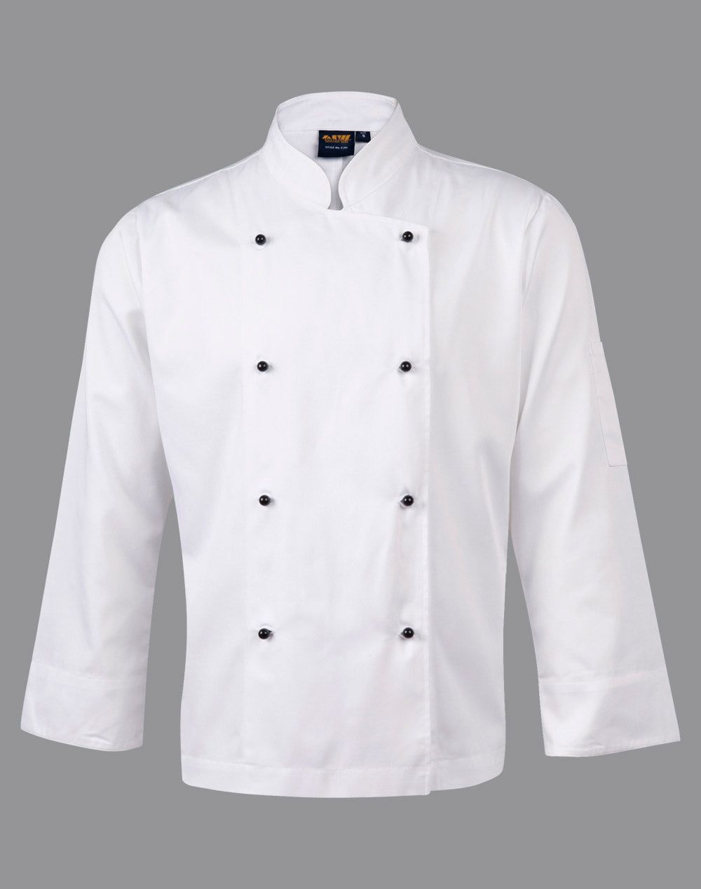 Chef's Long Sleeve Jacket - White - Front