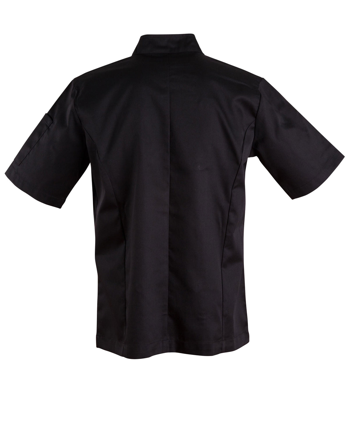 Chef’s Short Sleeve Jacket - Black - Back