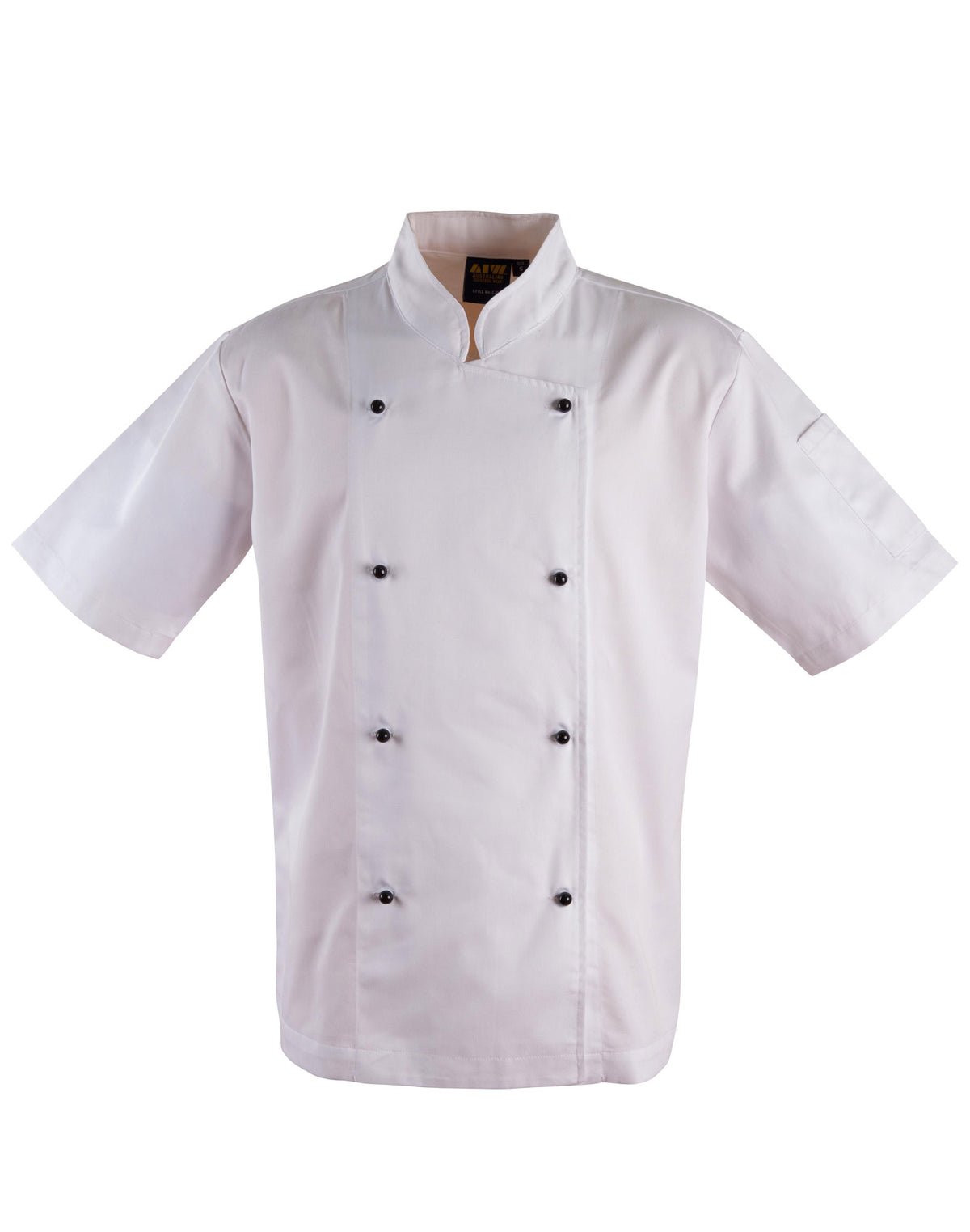 Chef’s Short Sleeve Jacket - White - Front