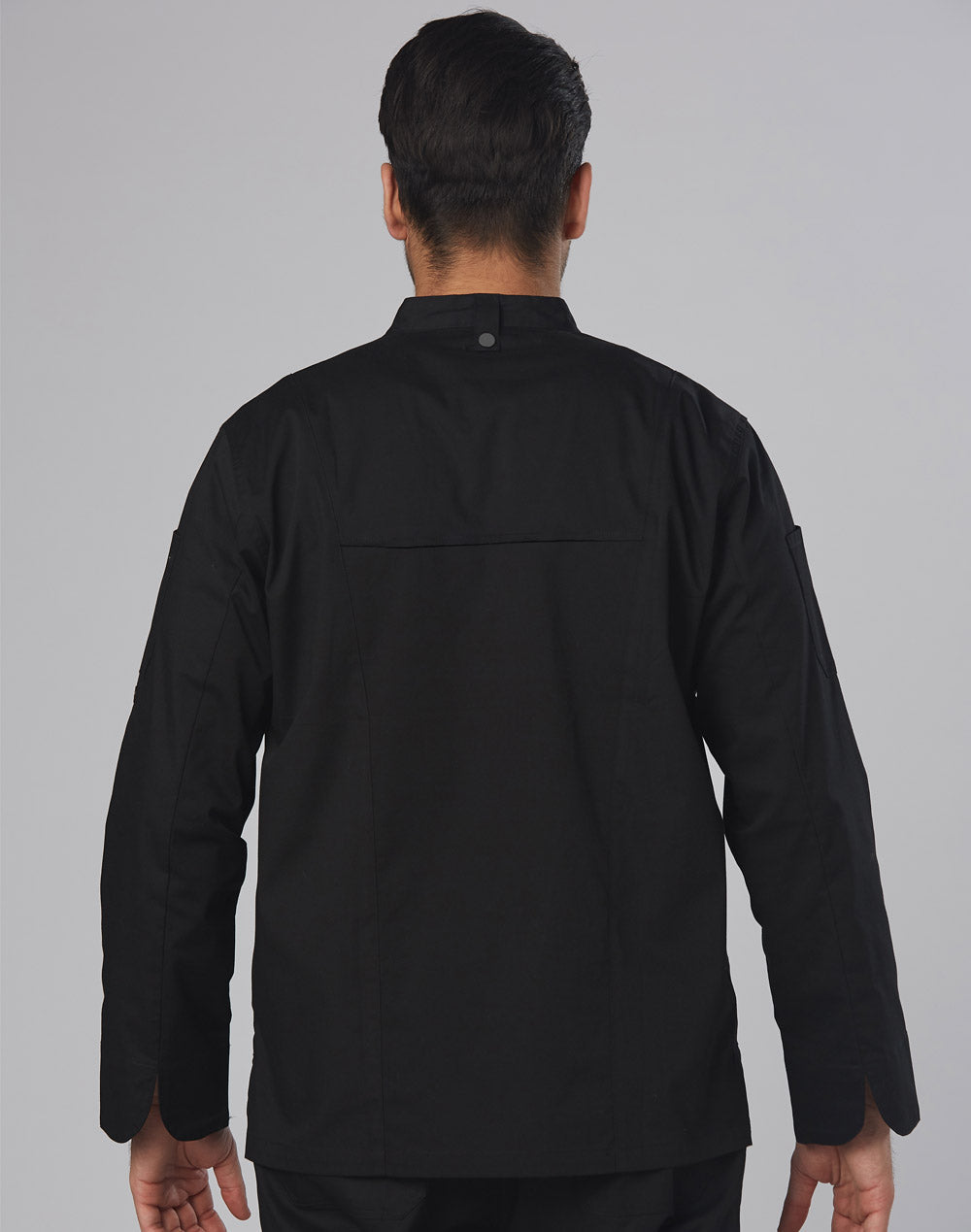 Mens Functional Chef Jackets - Black - Back