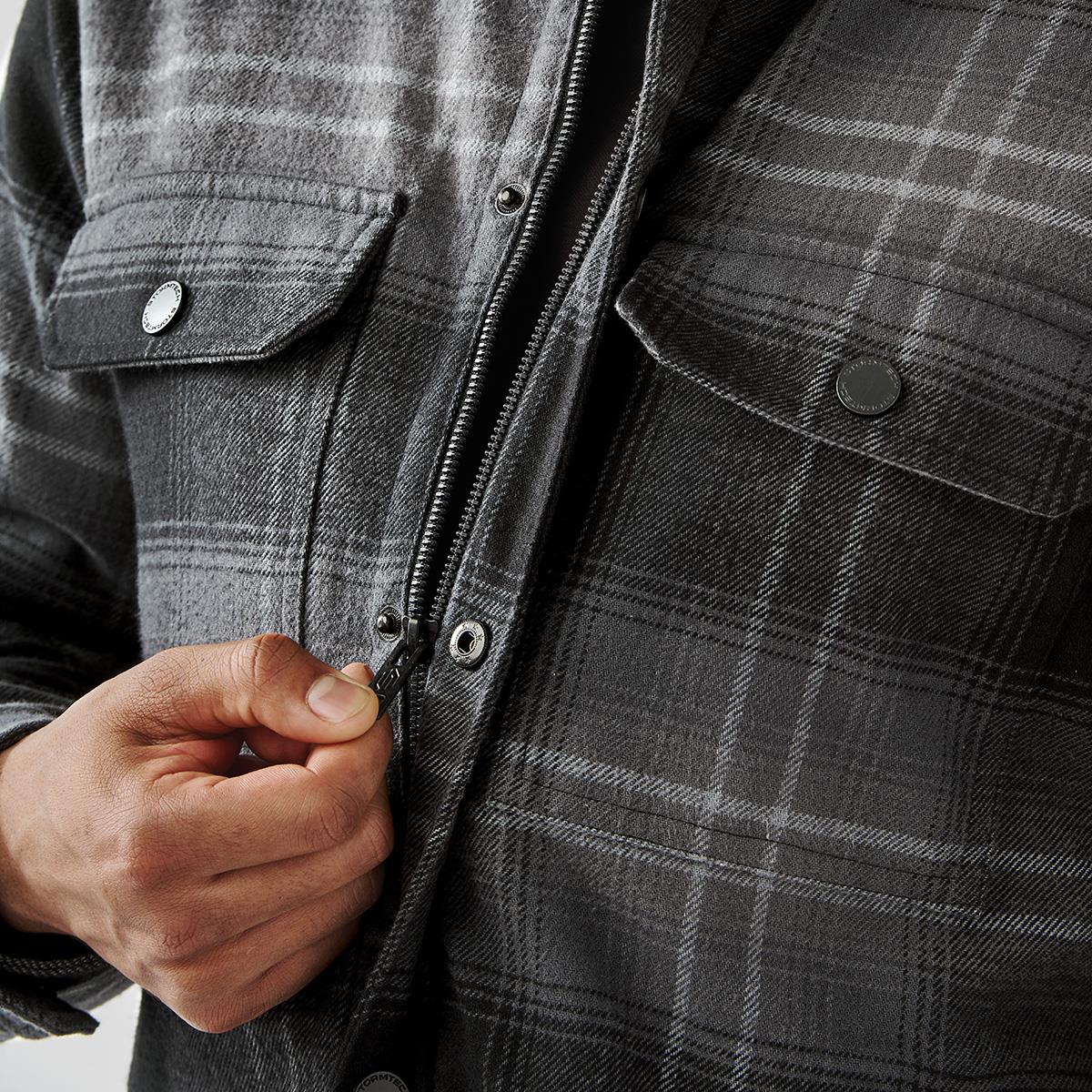 Men's Highland Sherpa Lined Plaid Jacket - view