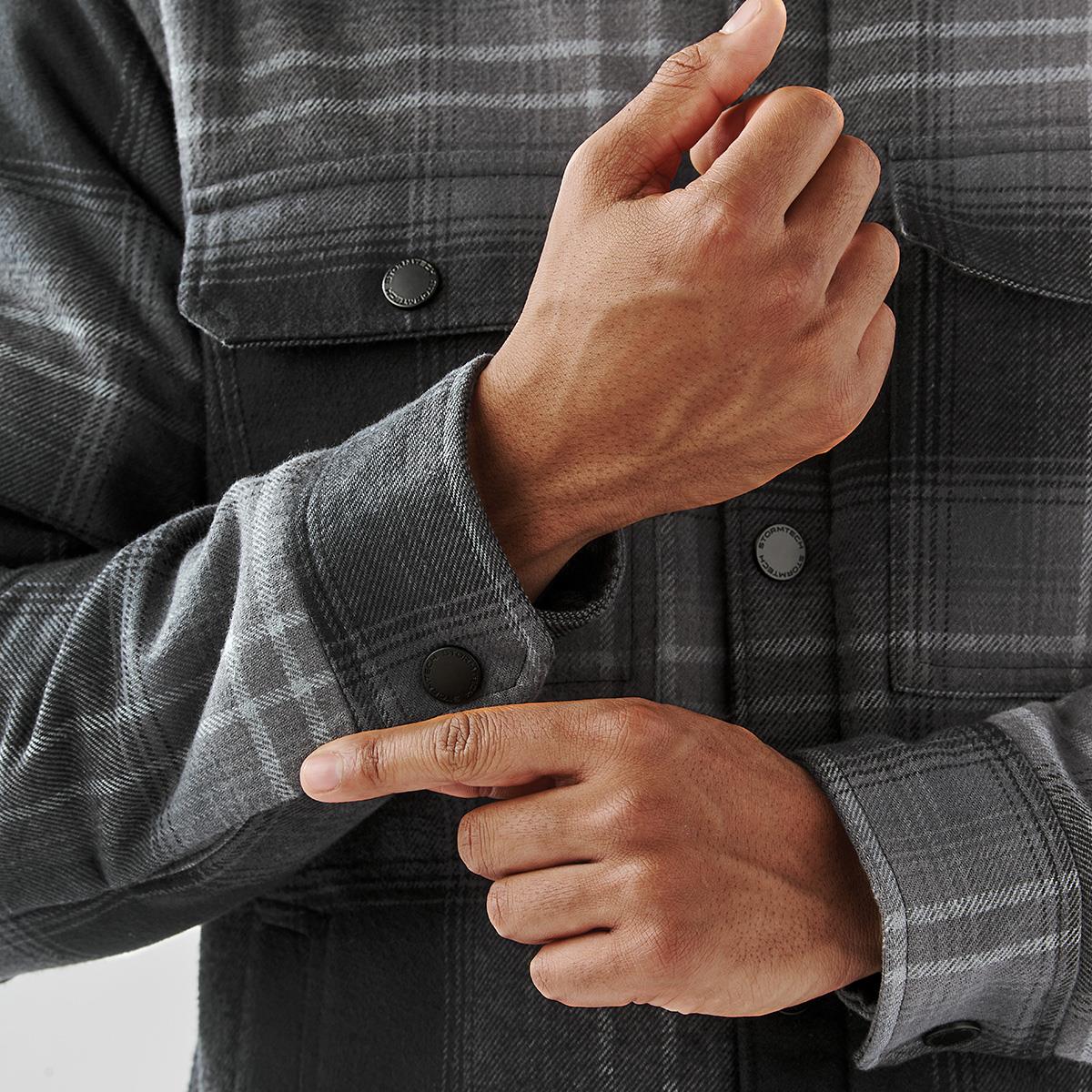 Men's Highland Sherpa Lined Plaid Jacket - view