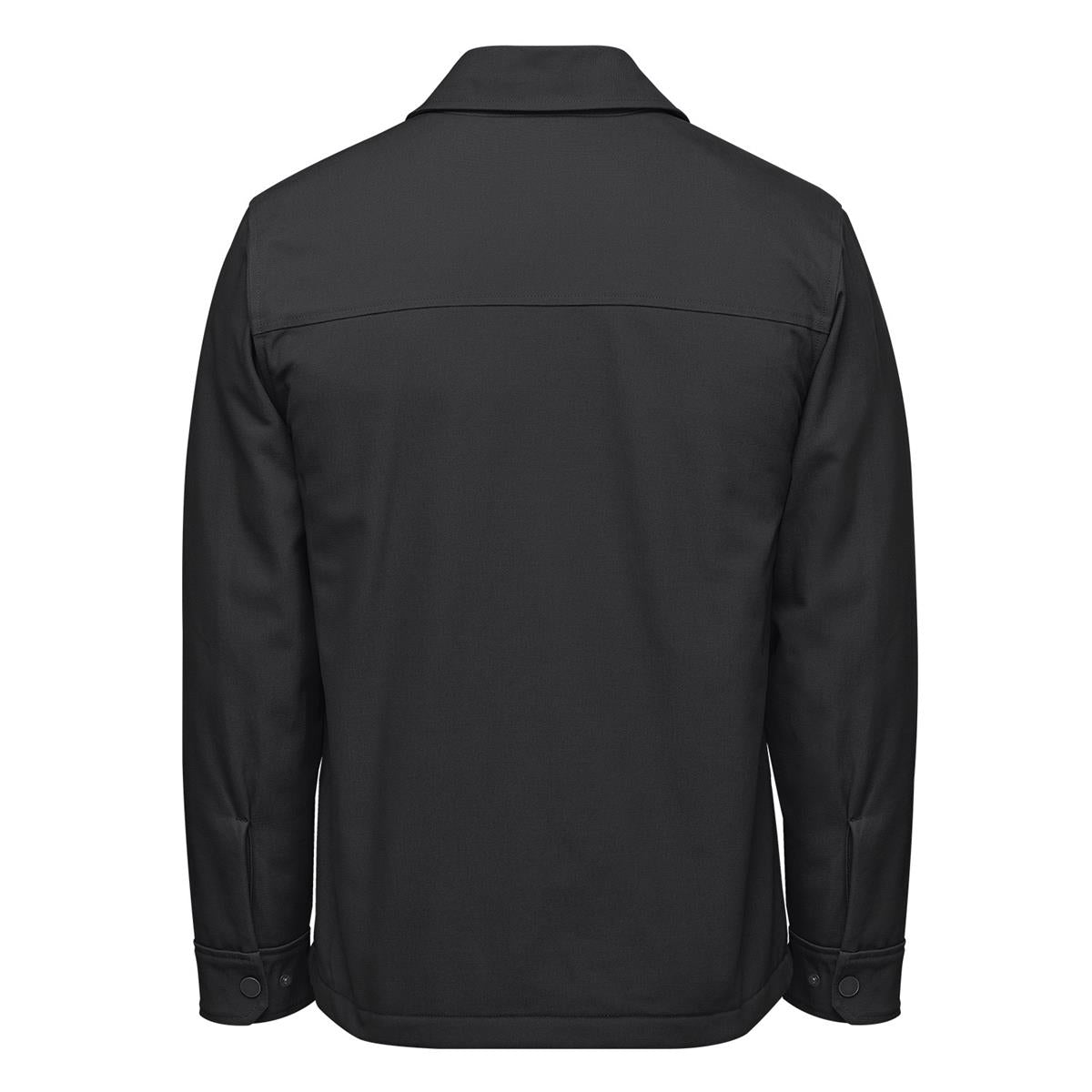 Men's Oxide Sherpa Lined Canvas Jacket - Black - Back