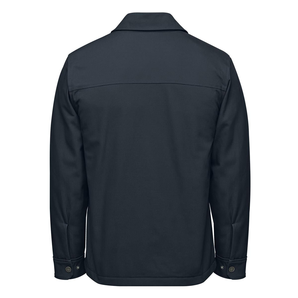 Men's Oxide Sherpa Lined Canvas Jacket - Navy - Back