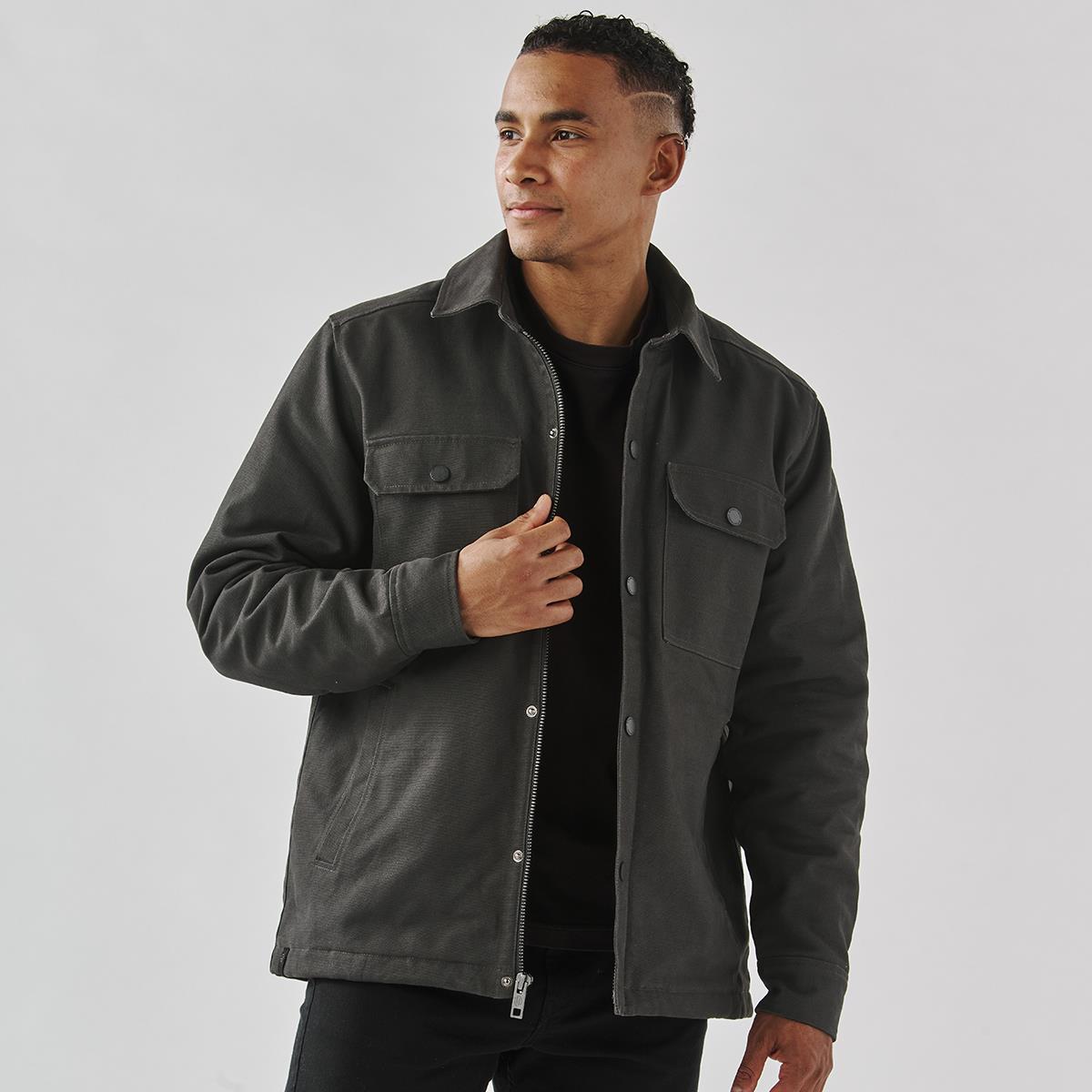 Men's Oxide Sherpa Lined Canvas Jacket - view