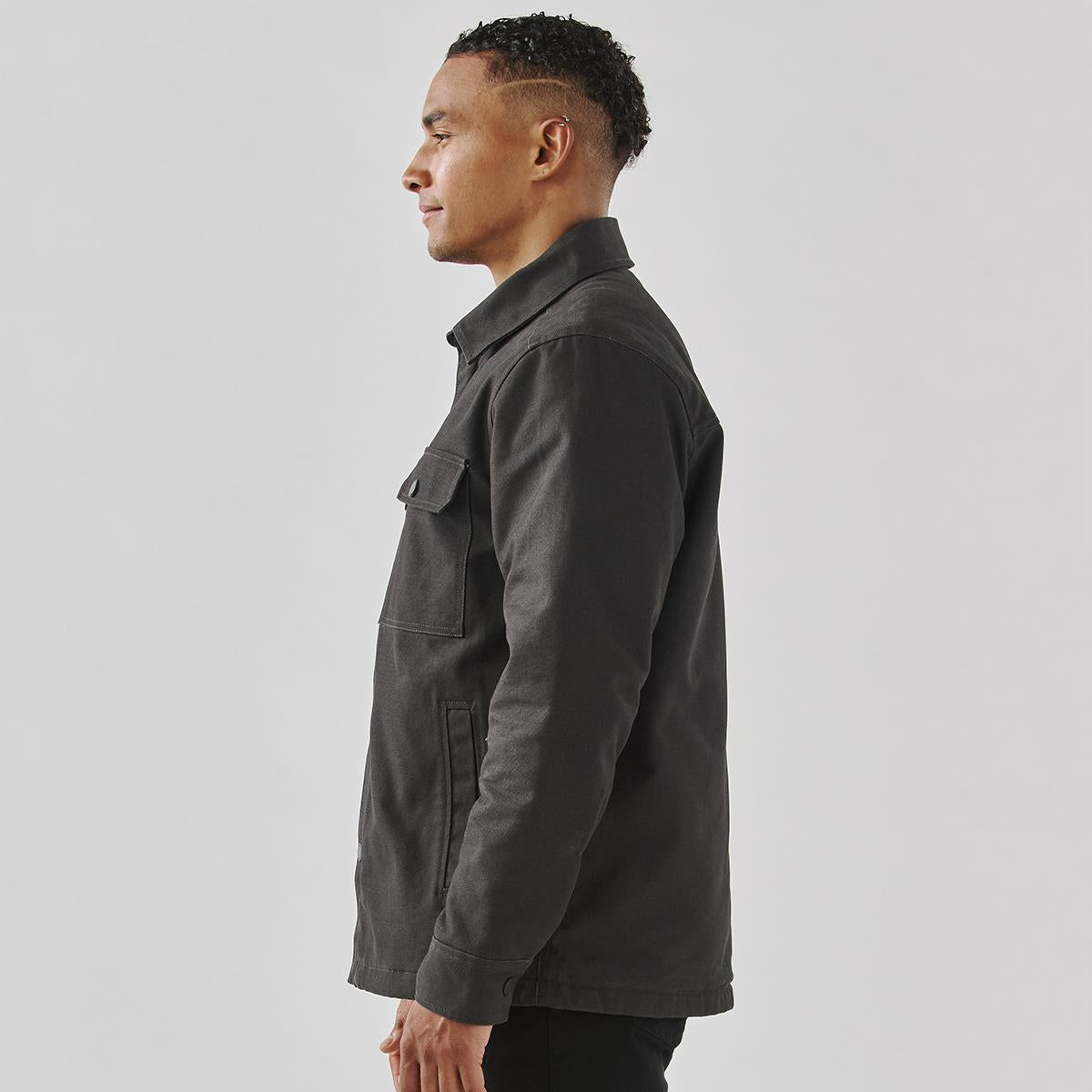 Men's Oxide Sherpa Lined Canvas Jacket - view