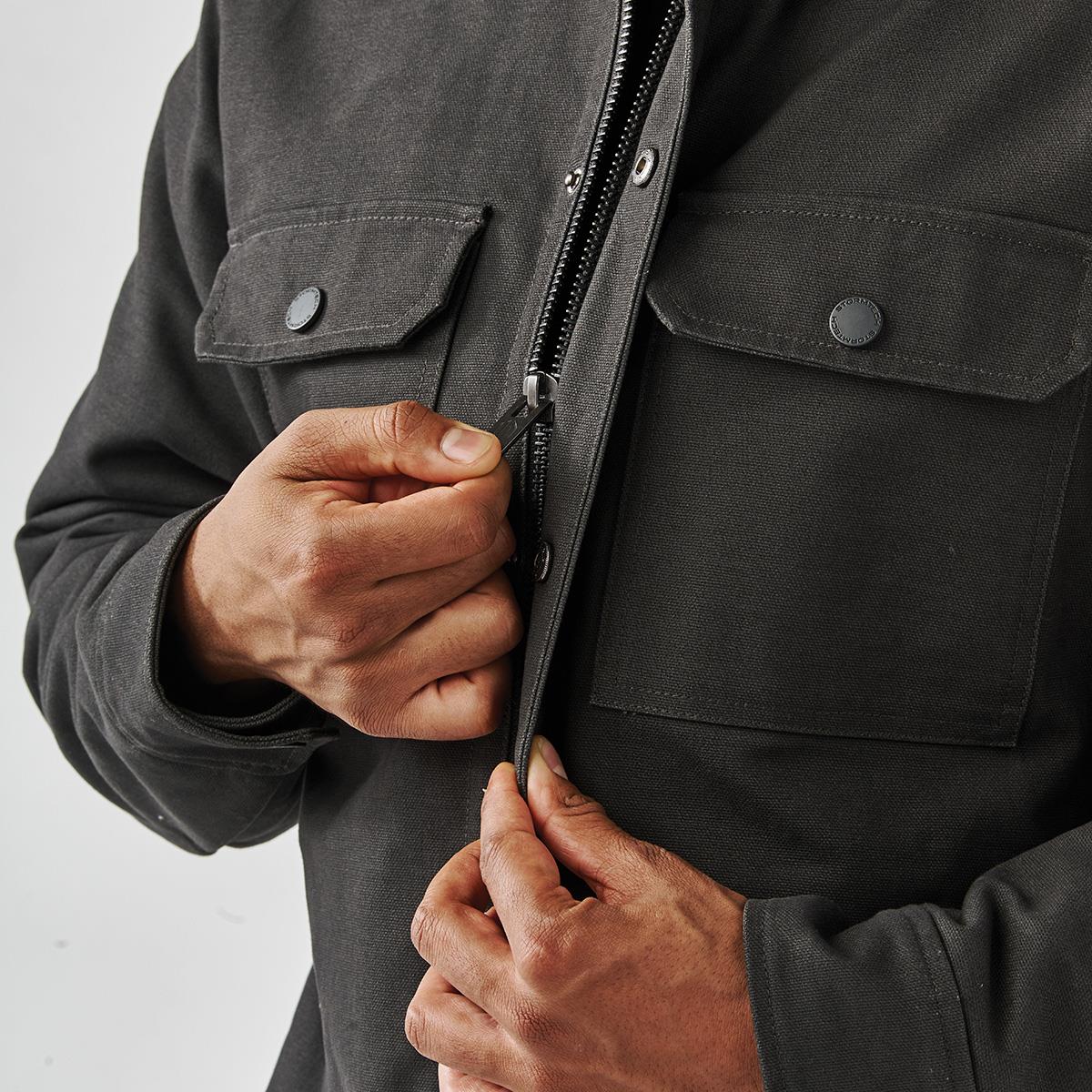 Men's Oxide Sherpa Lined Canvas Jacket - view