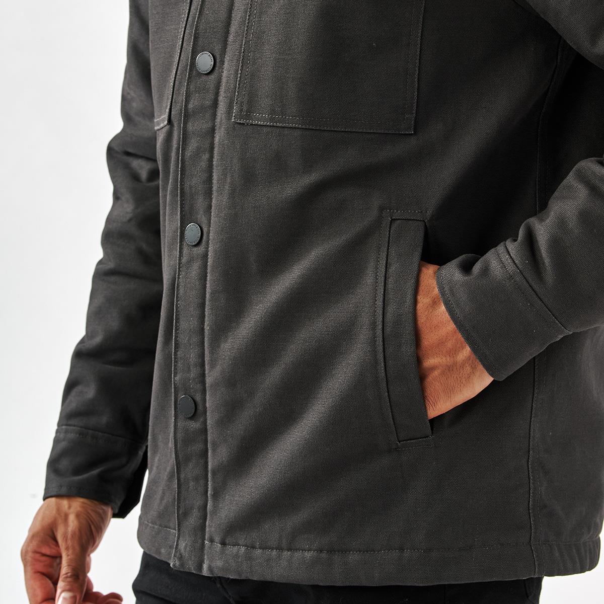 Men's Oxide Sherpa Lined Canvas Jacket - view