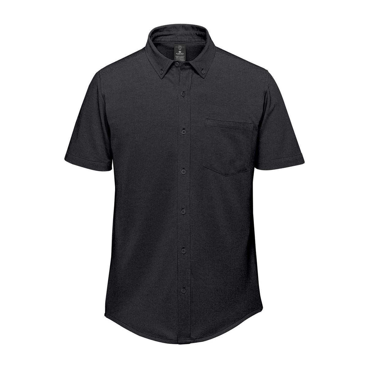 Men's Sonora Short Sleeve Knit Shirt - Black - Front