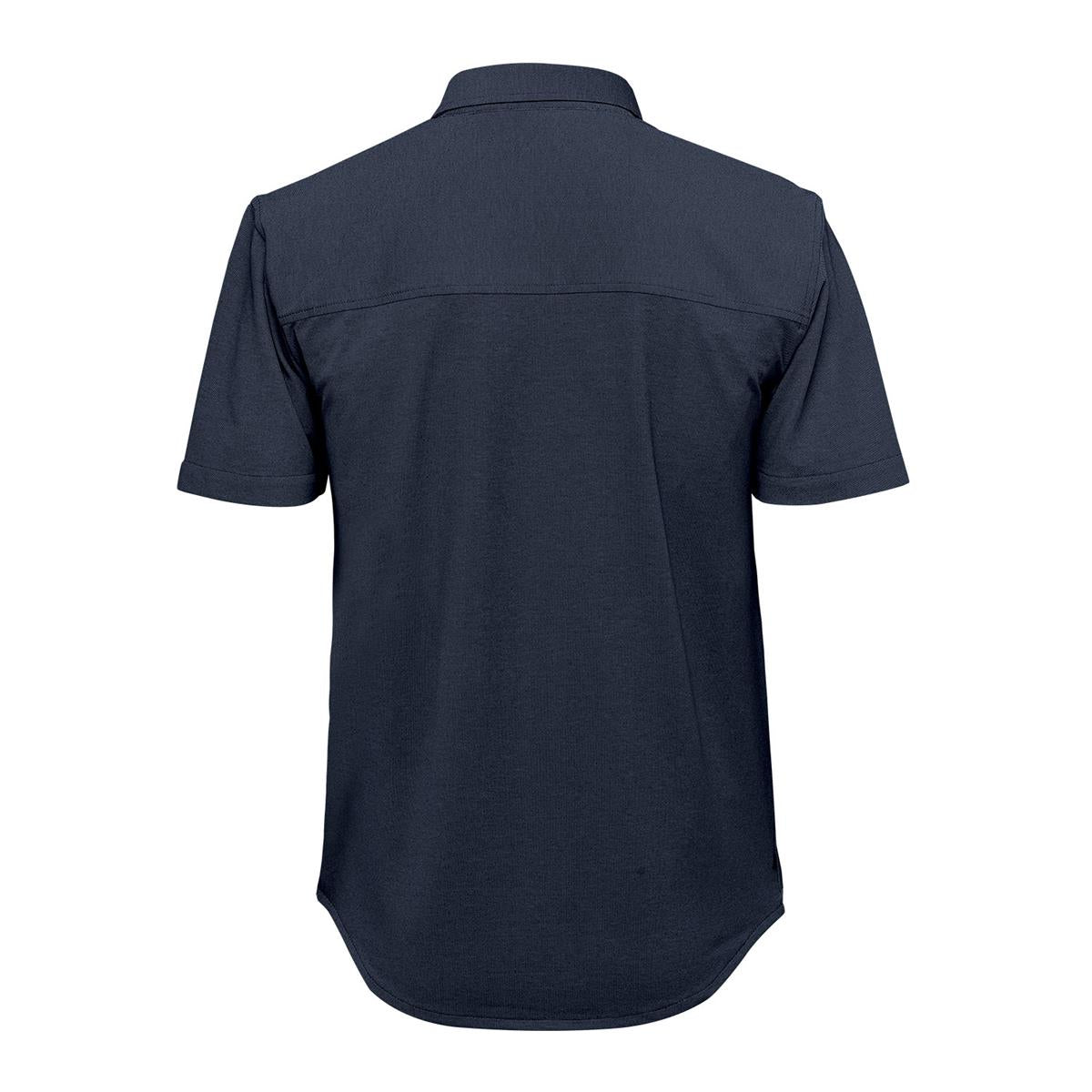 Men's Sonora Short Sleeve Knit Shirt - Navy - Back