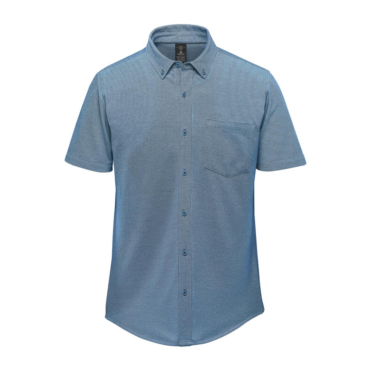 Men's Sonora Short Sleeve Knit Shirt - Retro Blue - Front
