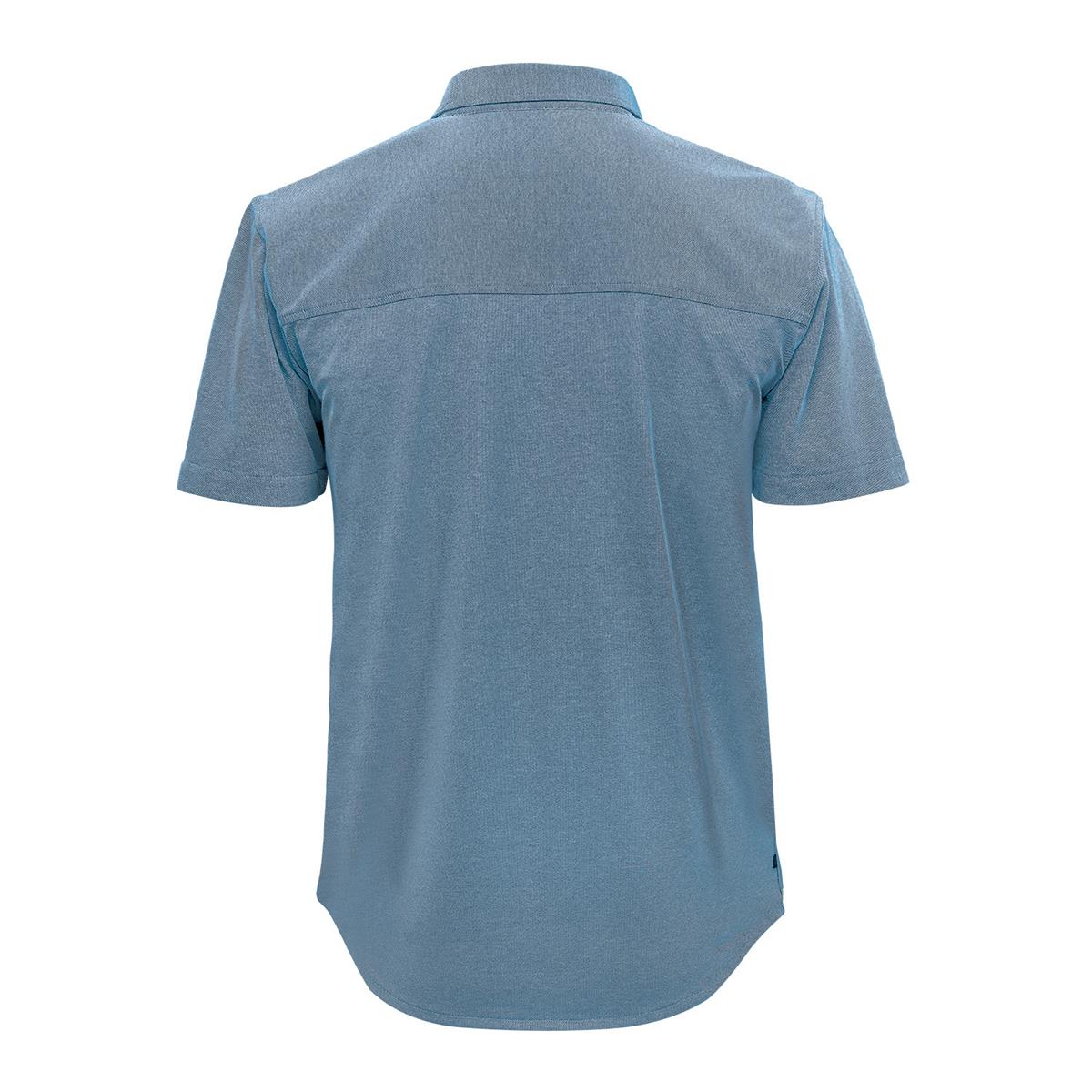 Men's Sonora Short Sleeve Knit Shirt - Retro Blue - Back