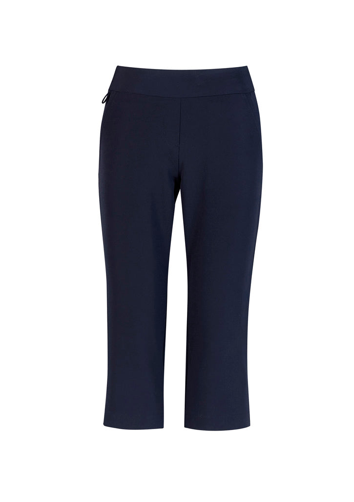 Jane Womens 3/4 Length Stretch Pant - Navy - Front