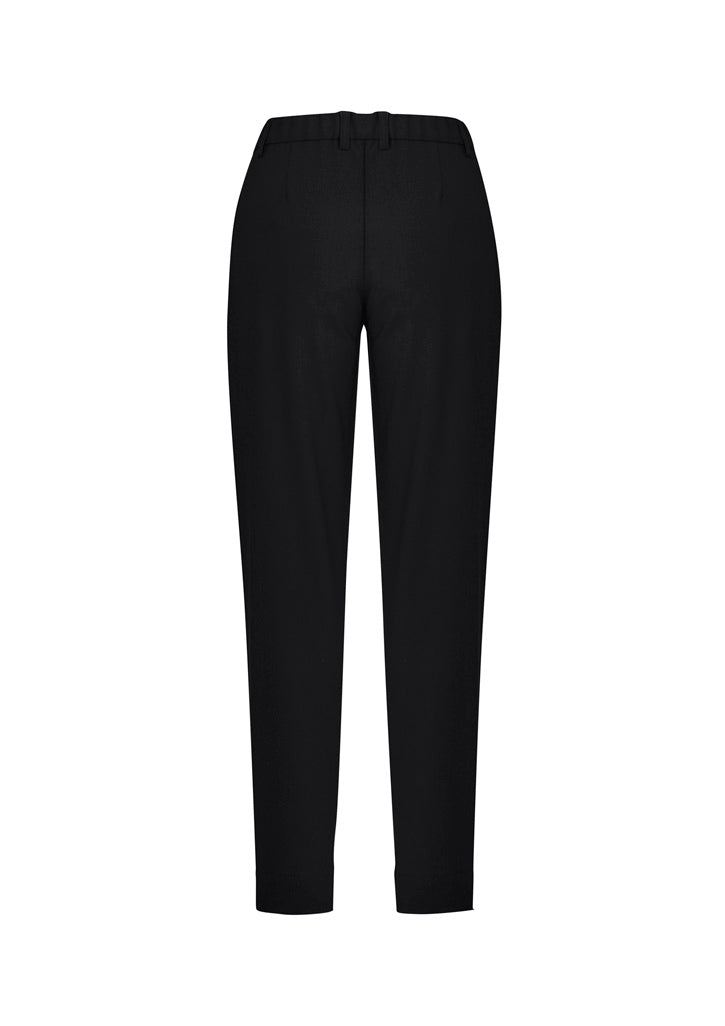 Comfort Waist Womens Slim Leg Pant - Black - Back