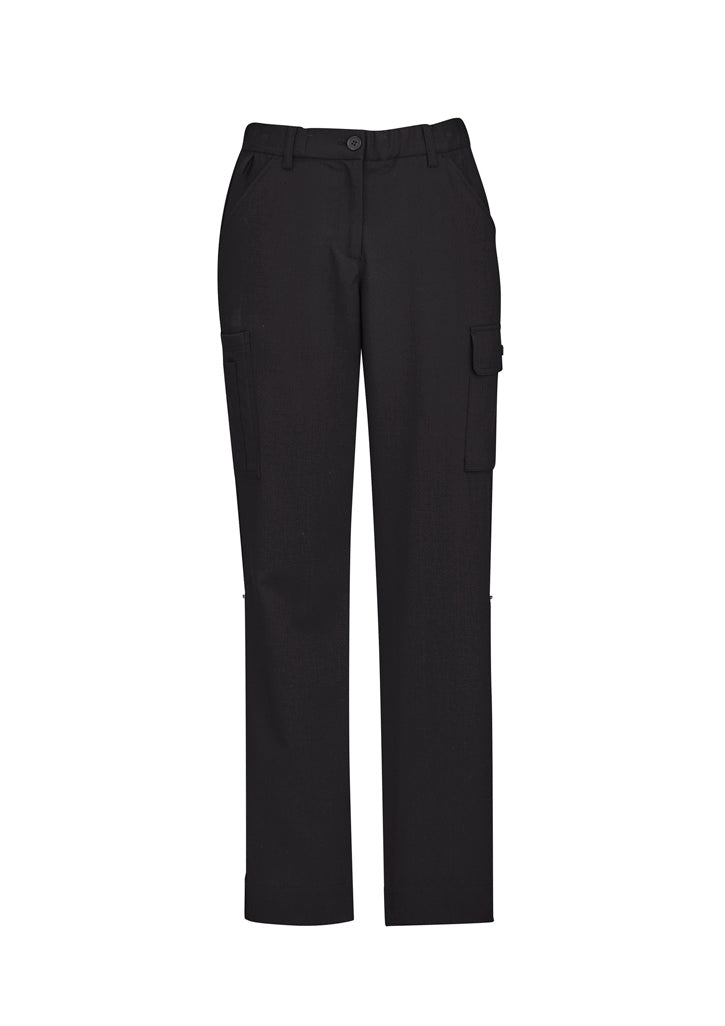 Comfort Waist Womens Cargo Pant - Charcoal - Front