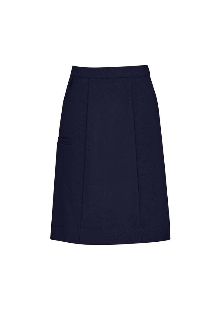 Comfort Waist Womens Cargo Skirt - Navy - Front