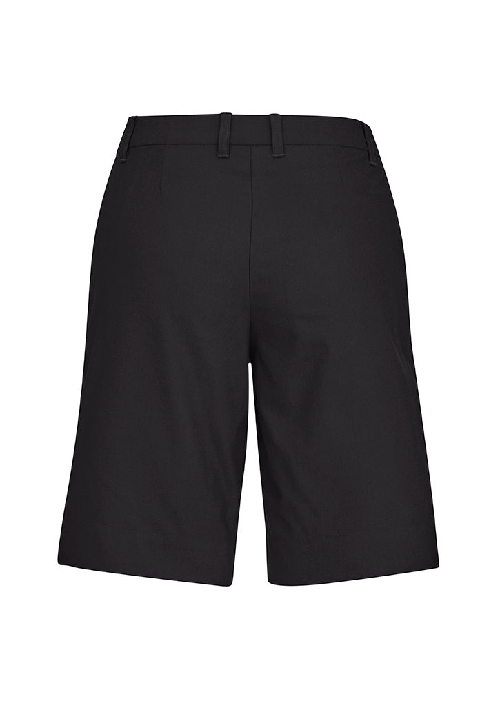 Comfort Waist Womens Cargo Short - Charcoal - Back