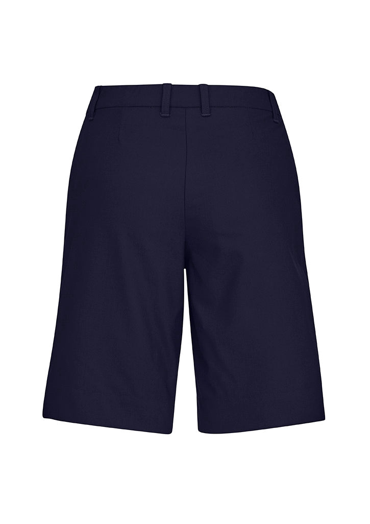 Comfort Waist Womens Cargo Short - Navy - Back