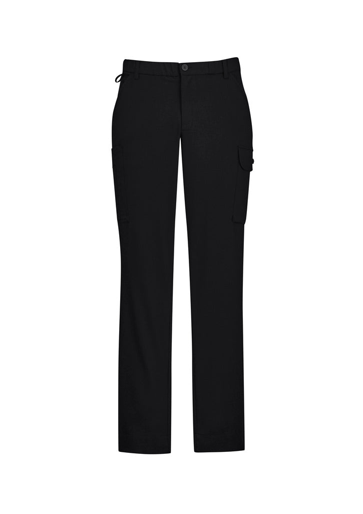 Comfort Waist Mens Cargo Pant - Black - Front