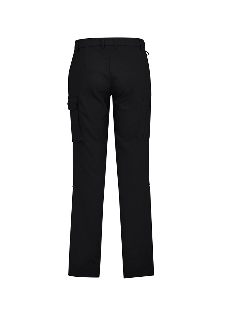 Comfort Waist Mens Cargo Pant - Black - Back