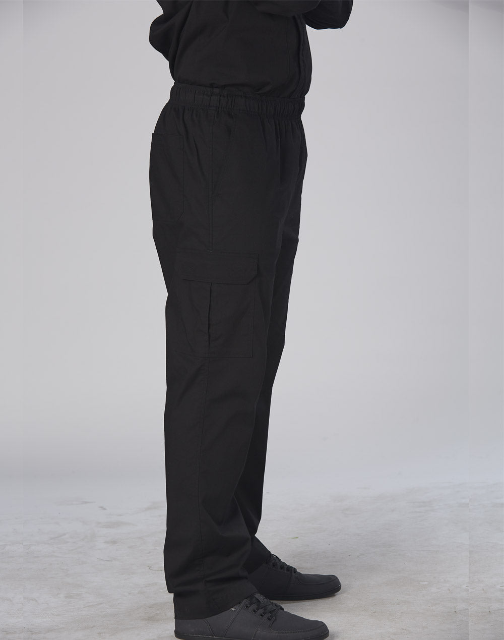 Mens Functional Chef Pants - Black - Model