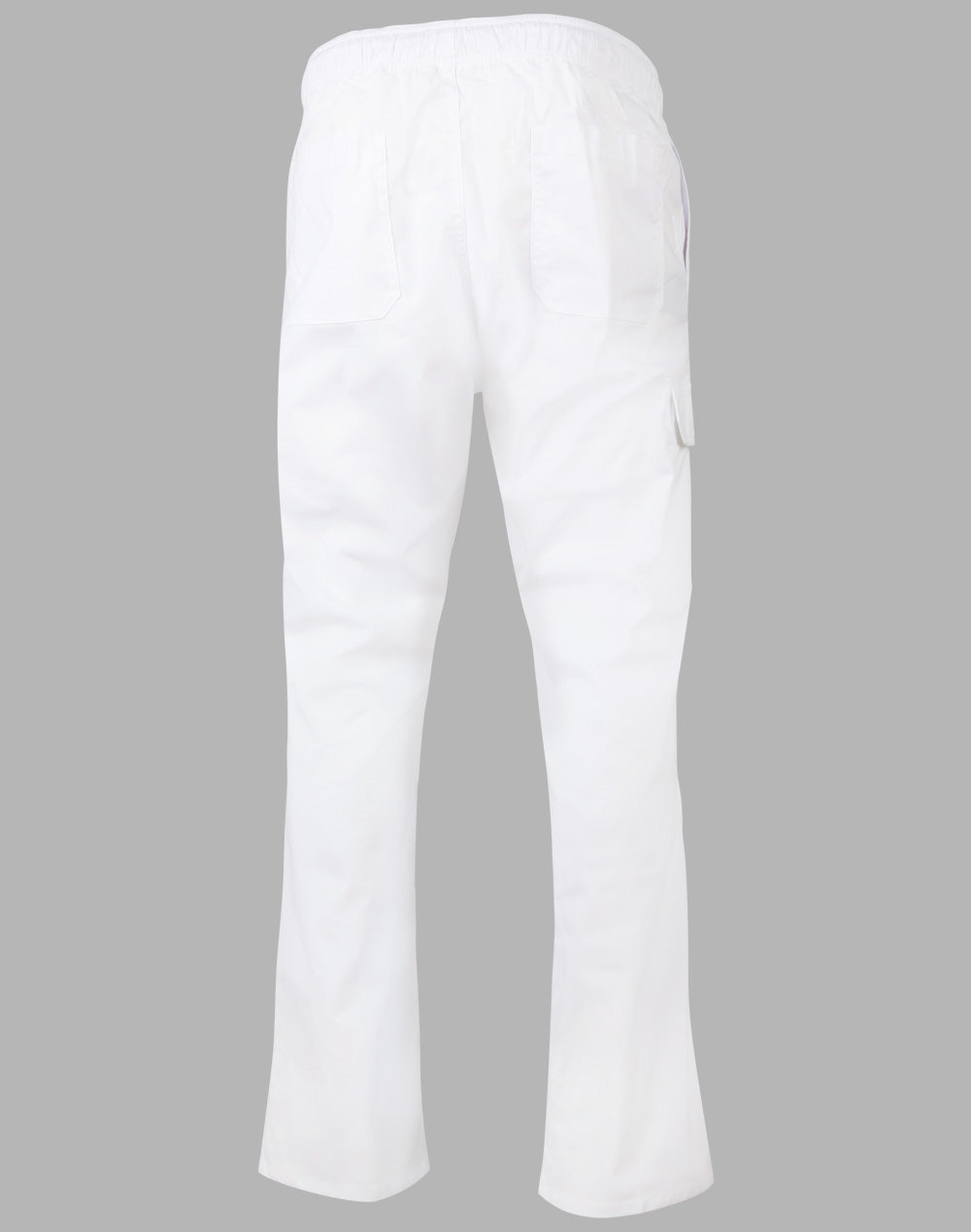 Mens Functional Chef Pants - White - Back