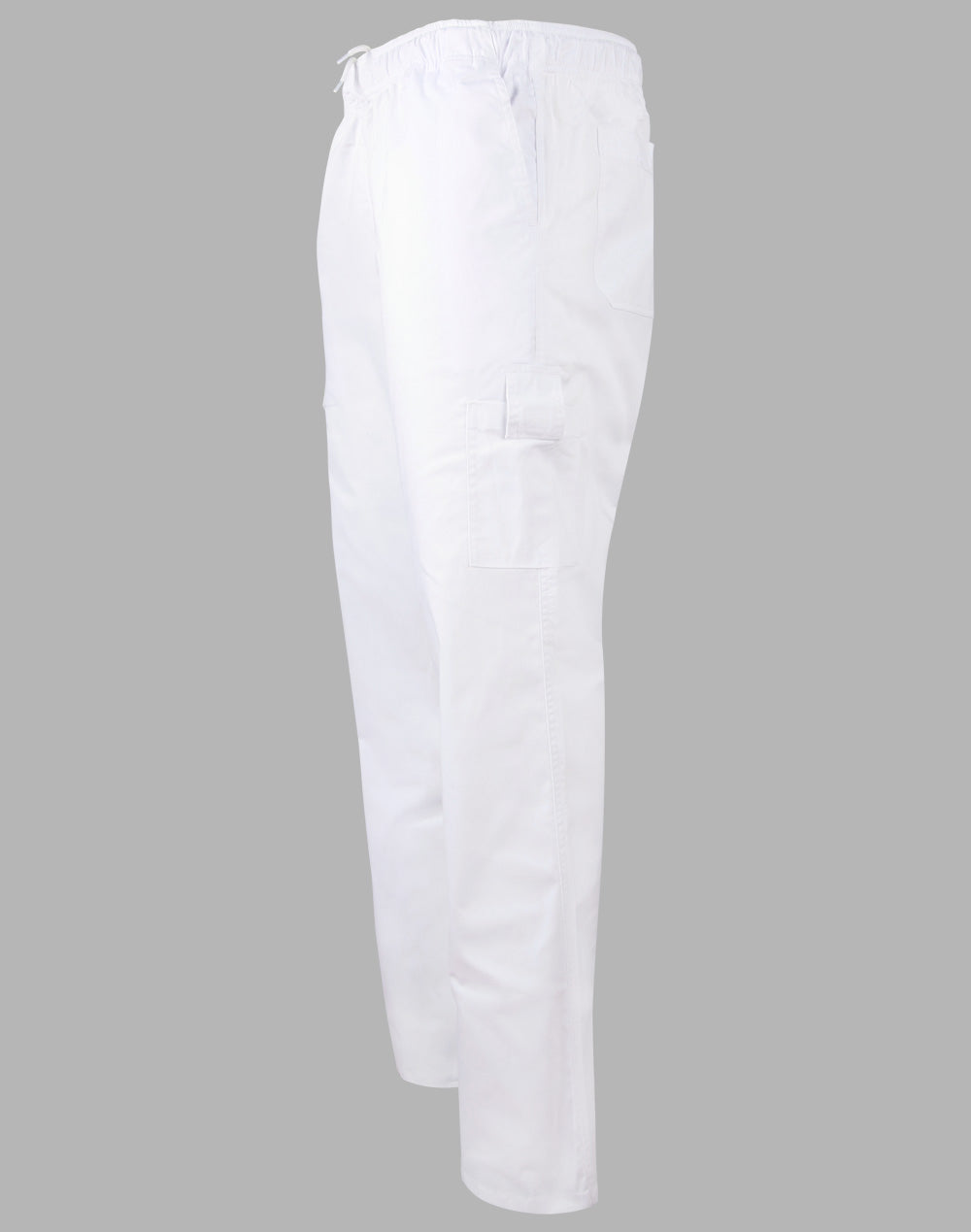 Mens Functional Chef Pants - White - View