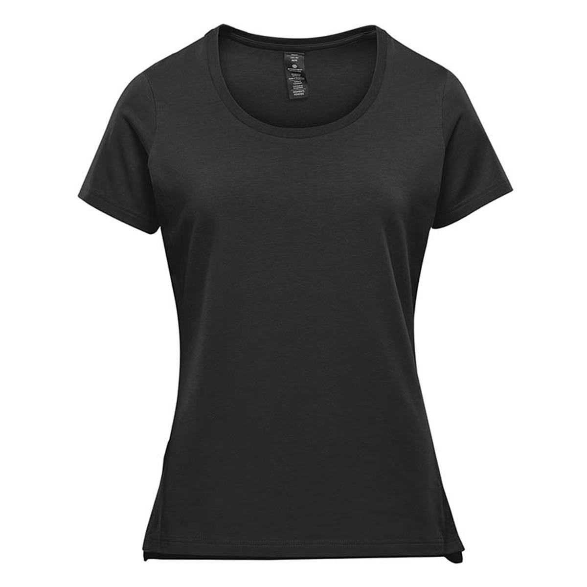 Women's Montebello Performance Short Sleeve Tee - Black - Front