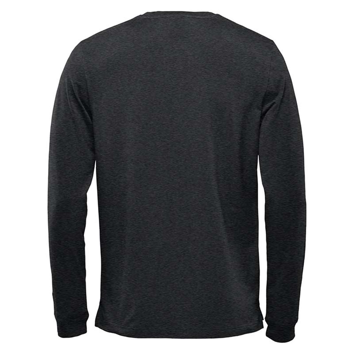 Men's Montebello Performance Long Sleeve Tee - Charcoal Heather - Back
