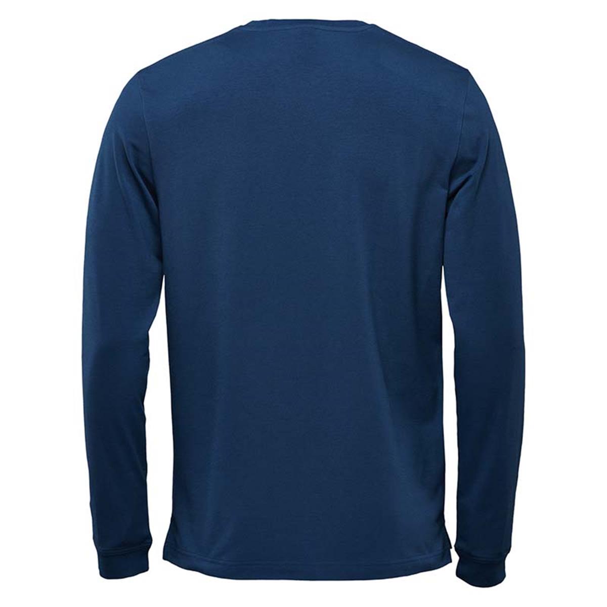 Men's Montebello Performance Long Sleeve Tee - Indigo - Back