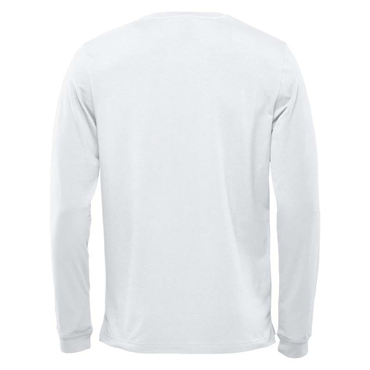 Men's Montebello Performance Long Sleeve Tee - White - Back