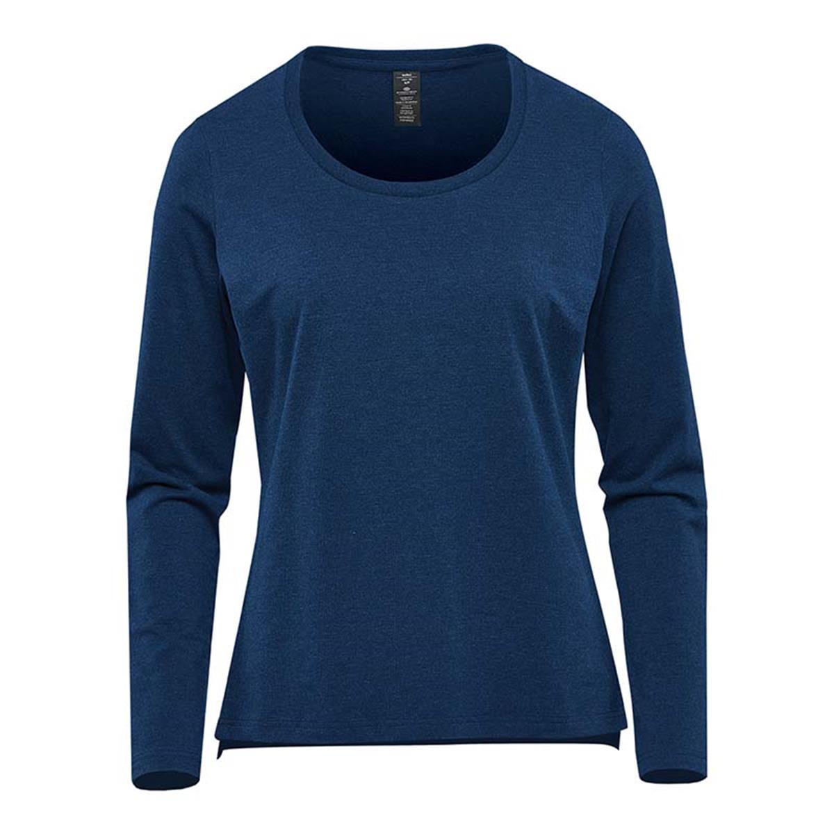 Women's Montebello Performance Long Sleeve Tee - Indigo - Front
